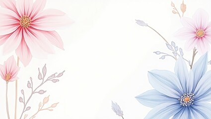 pink flowers background