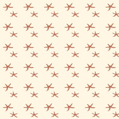 Seamless pattern with starfish,nautical pattern starfish on  the sand  Marine background for card,poster,invitation