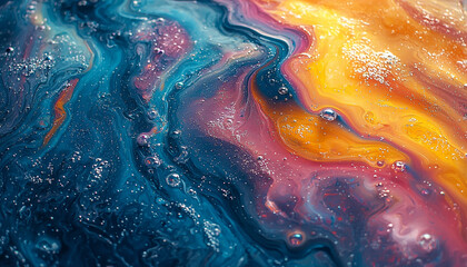  Macro of Soap Bubble Patterns &ndash; Rainbow Hues and Thin Film Interference in 32K Texture Detail