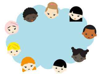 コピースペース　考える子供たち