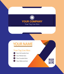modern design of business and visiting cards vector template