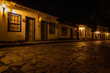 old building in the night