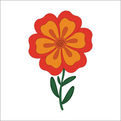 flower,orange,red high resolution vector bold bloom for summer collections party invites digital promotion graphics for social platforms energetic color themes