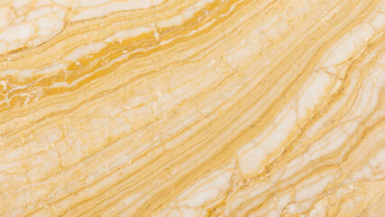 Close-up of a yellow polished y marble surface with natural veins and textures