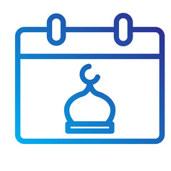 Islamic calendar icon for Eid date