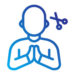 Boy getting haircut for Eid