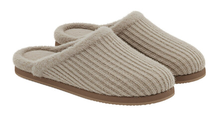 Cozy pair of knit slippers