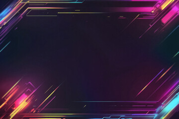 Digital Colored Neon Overlay with Vibrant Glowing Effects, Futuristic Light Patterns, and Abstract Color Transitions – Modern Cyberpunk Design for Creative and Artistic Projects