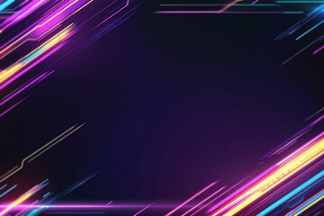 Digital Colored Neon Overlay with Vibrant Glowing Effects, Futuristic Light Patterns, and Abstract Color Transitions – Modern Cyberpunk Design for Creative and Artistic Projects
