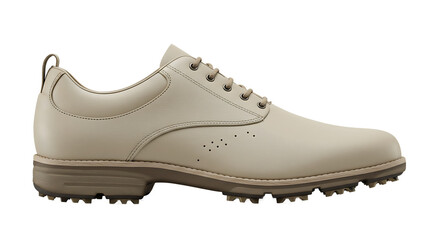 Creamy dress shoe floats in dreamlike space