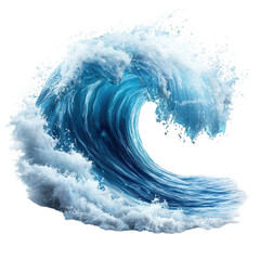 The awe inspiring turquoise wave crests in fury a powerful symbol of on transparent background