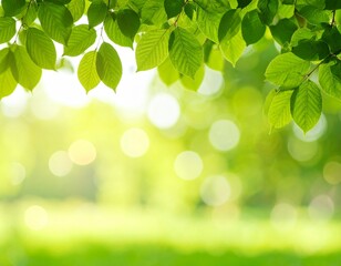 Naklejka premium green leaves background