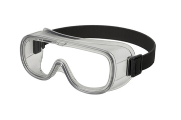 Protective safety goggles isolated on transparent background