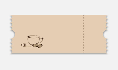 Coffee discount voucher template.