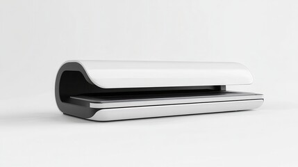 Document scanner showcases a sleek design, perfect for a modern office or home workspace environment.