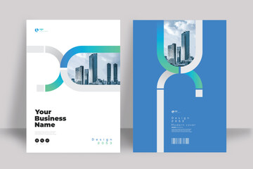 Modern A4 Cover For Flyer Brochure Annual Report Design Template