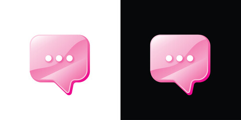 Chat icon. Message icon. Original vector illustration in vintage style.