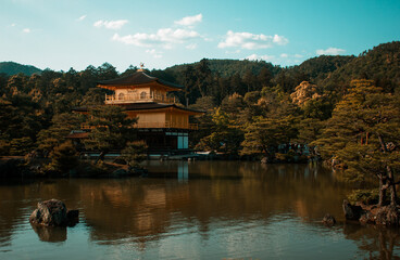 Fototapeta premium Amazing golden palace in Kyoto, Japan
