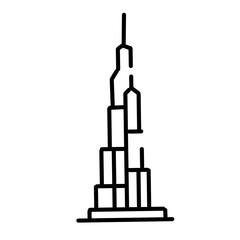 Landmark Line vector