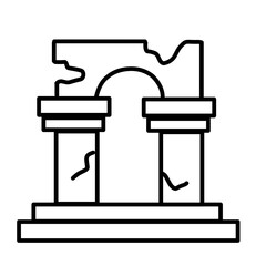 Landmark Line vector