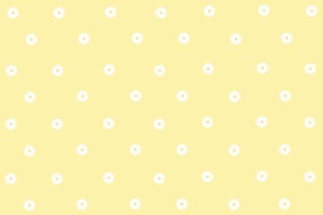 Yellow background with daisy flower, bloom, blossom, floral pattern. Yellow pattern design for wallpaper, textile, print, decoration, background, card, social media post, wrapping paper, etc.