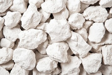Close-up of white rock fragments