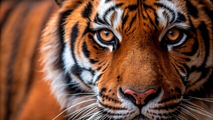 Fototapeta premium Eyes of the wild soul locked in fearless focus