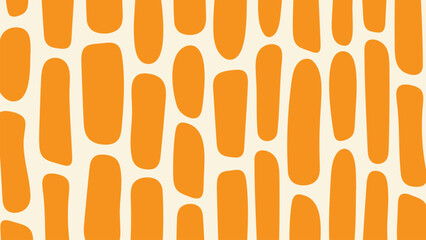 Horizontal Organic Cream Blocks on Orange