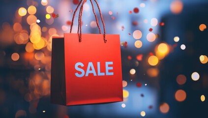 Red Shopping Bag Sale: Festive Shopping Season