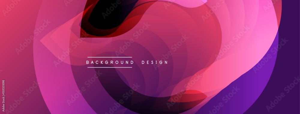 Poster abstract fluid shapes, pinks, purples blend. modern design element, dynamic composition. background 