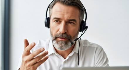 Business Professional in a Telephonic Conversation