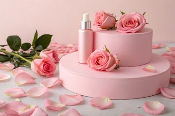 podium with elegant background