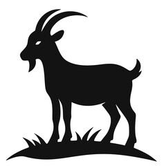 icon, goat silhouette vector