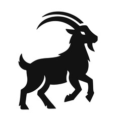 icon, goat silhouette vector