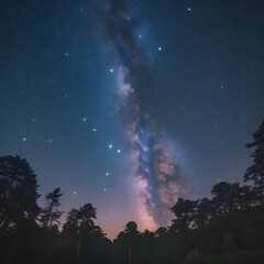 Naklejka premium starry night sky