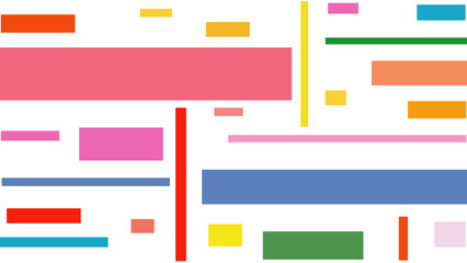 Fototapeta premium Playful background of bright geometric shapes