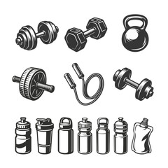 Gym Equipment and Fitness Gear Collection
