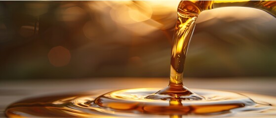 honey dripping from a spoon