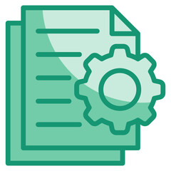 Configuration File Icon Element For Design