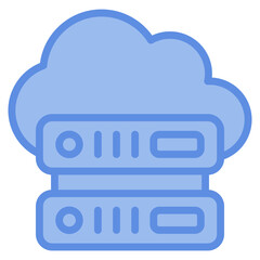 Cloud Server Icon Element For Design