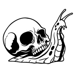 Slug with Skull