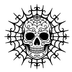Skull Spider Web