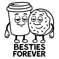 Coffee and Donut Besties