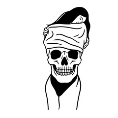 Woman Skull Inside