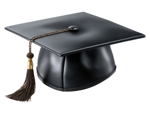 Academic Attire: A close-up of a graduation cap. a symbol of higher education achievement, and knowledge. a tassel hangs gracefully, evoking nostalgia and future prospects.