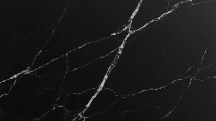 Close-up of a black marble texture with white veins