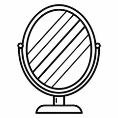 vector illustration of a mirror