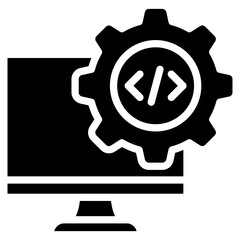 Obraz premium Dev Environment Icon Element For Design