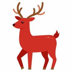 Obraz premium Reindeer with white background 