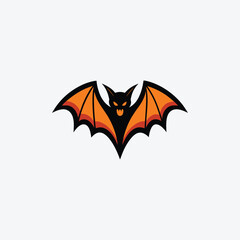 Bat Flight Vector Art Silhouette Design